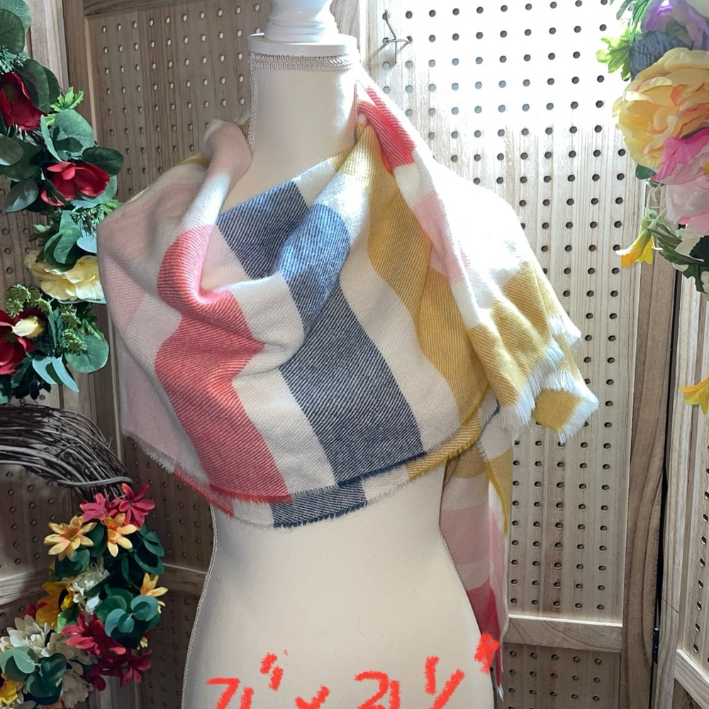 Colorful Striped Scarf - Picture 3 of 6